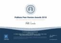 Publons peer review awards 2018